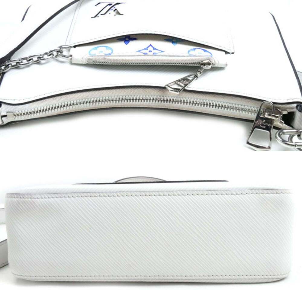 LOUIS VUITTON Louis Vuitton Marel 2-Way Shoulder Bag Epi White M25316 Women's - Picture 4 of 10